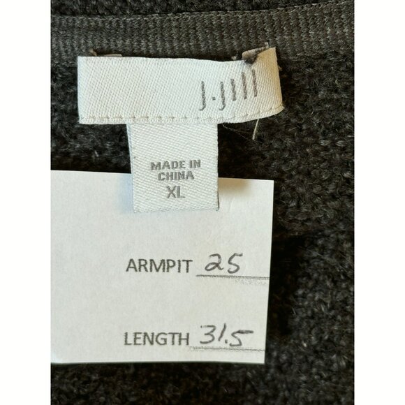 J Jill Women’s XL Gray Coatigan Long Sleeves Collared Heavyweight Capsule - Picture 2 of 10